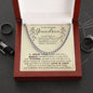 To My Amazing Grandson - Cuban Link Necklace