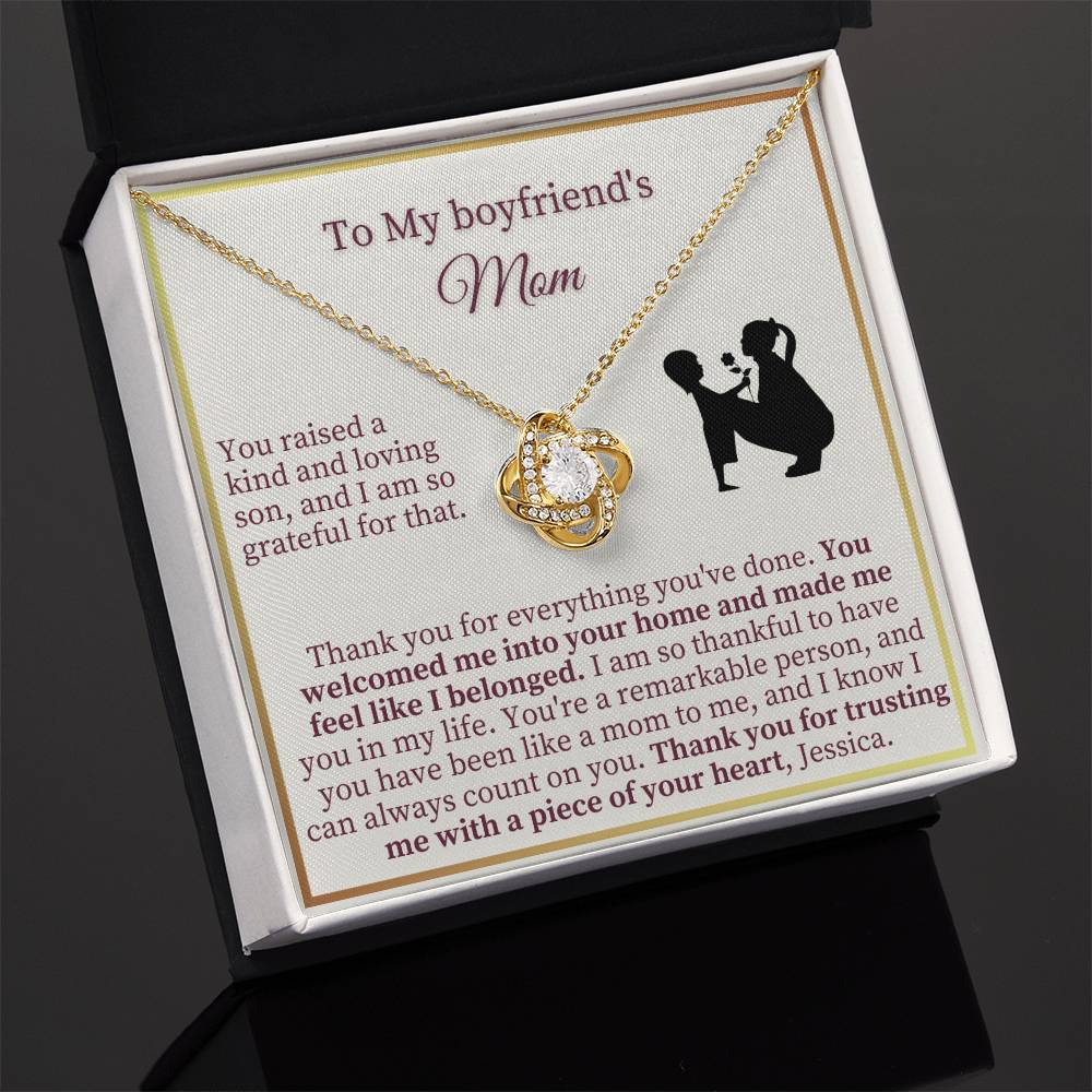 Boy Friends Mom Gift - Love Knot Necklace