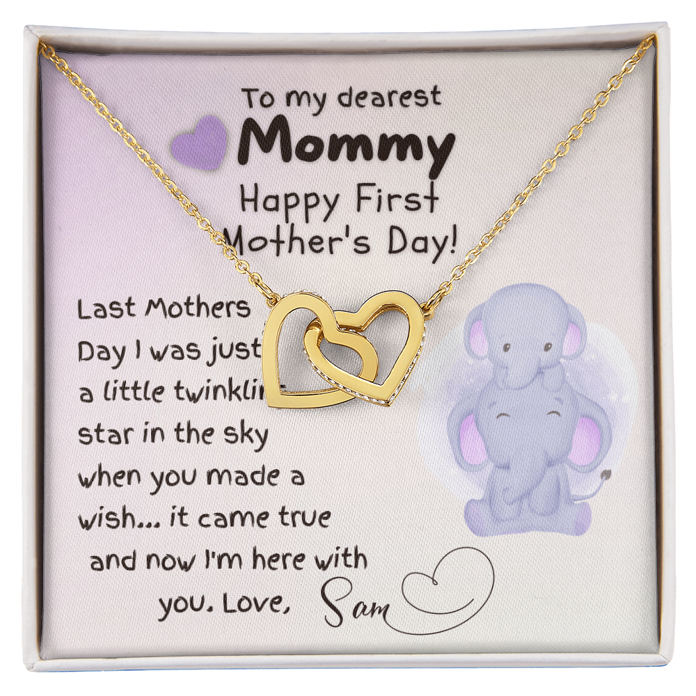 First Mothers Day Gift, To My Mommy necklace from Baby, Personalized Gift to Her
