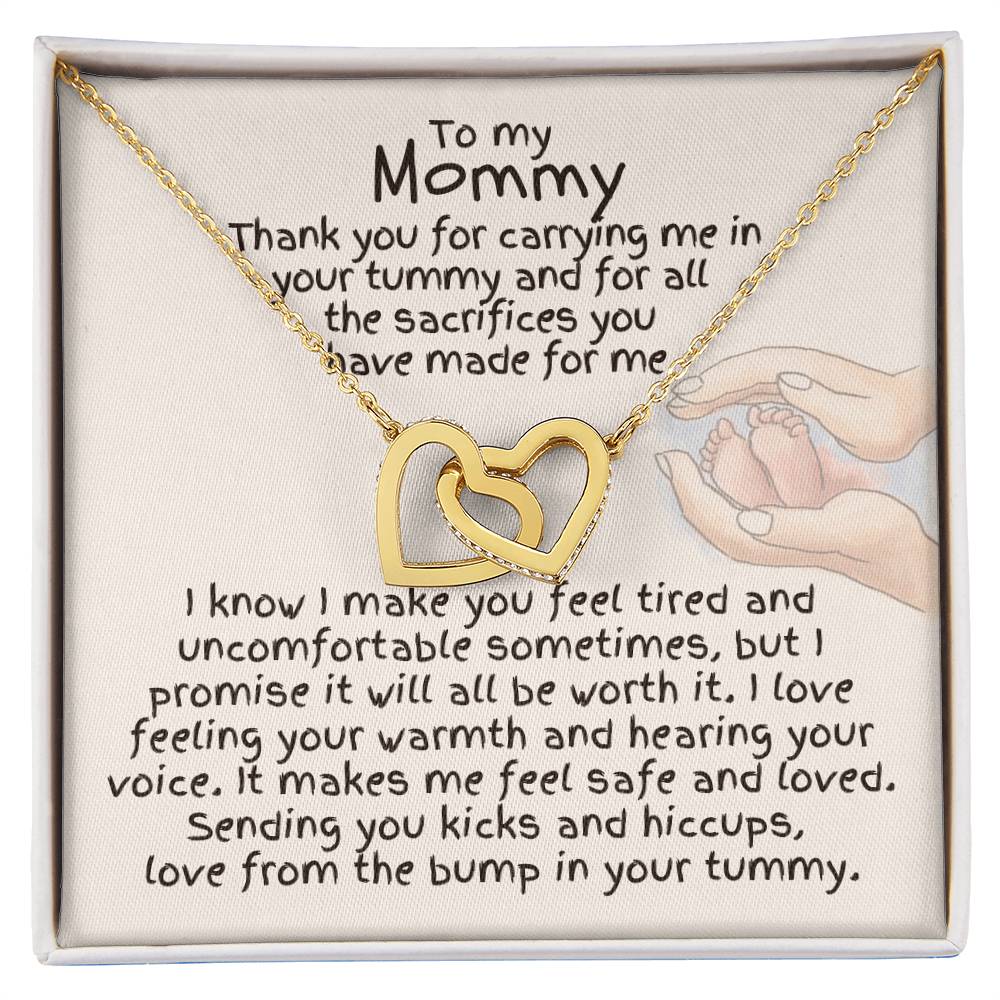 To My Mommy - Interlocking Hearts Necklace