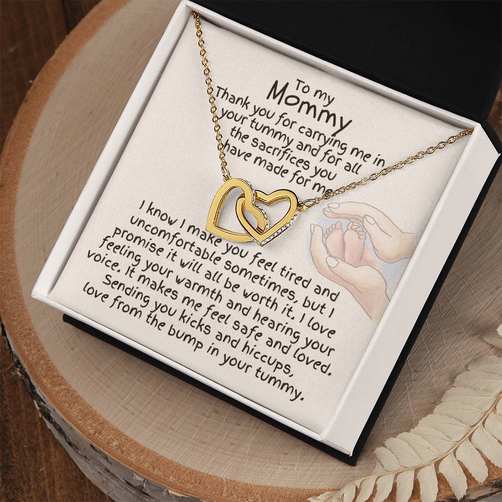To My Mommy - Interlocking Hearts Necklace