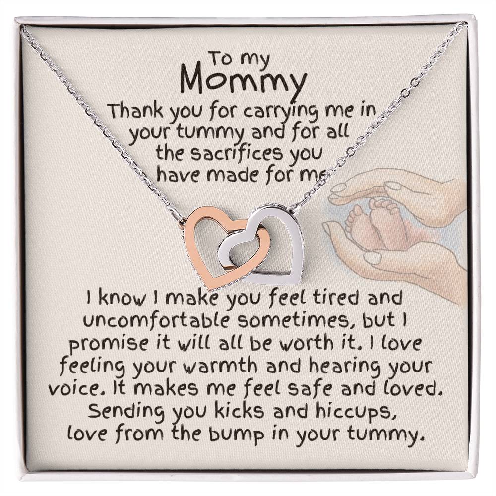 To My Mommy - Interlocking Hearts Necklace