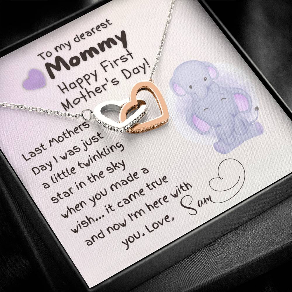 First Mothers Day Gift, To My Mommy necklace from Baby, Personalized Gift to Her