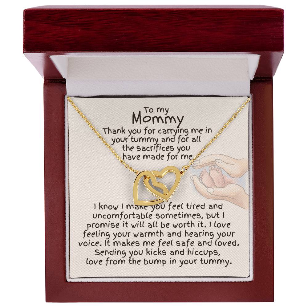 To My Mommy - Interlocking Hearts Necklace