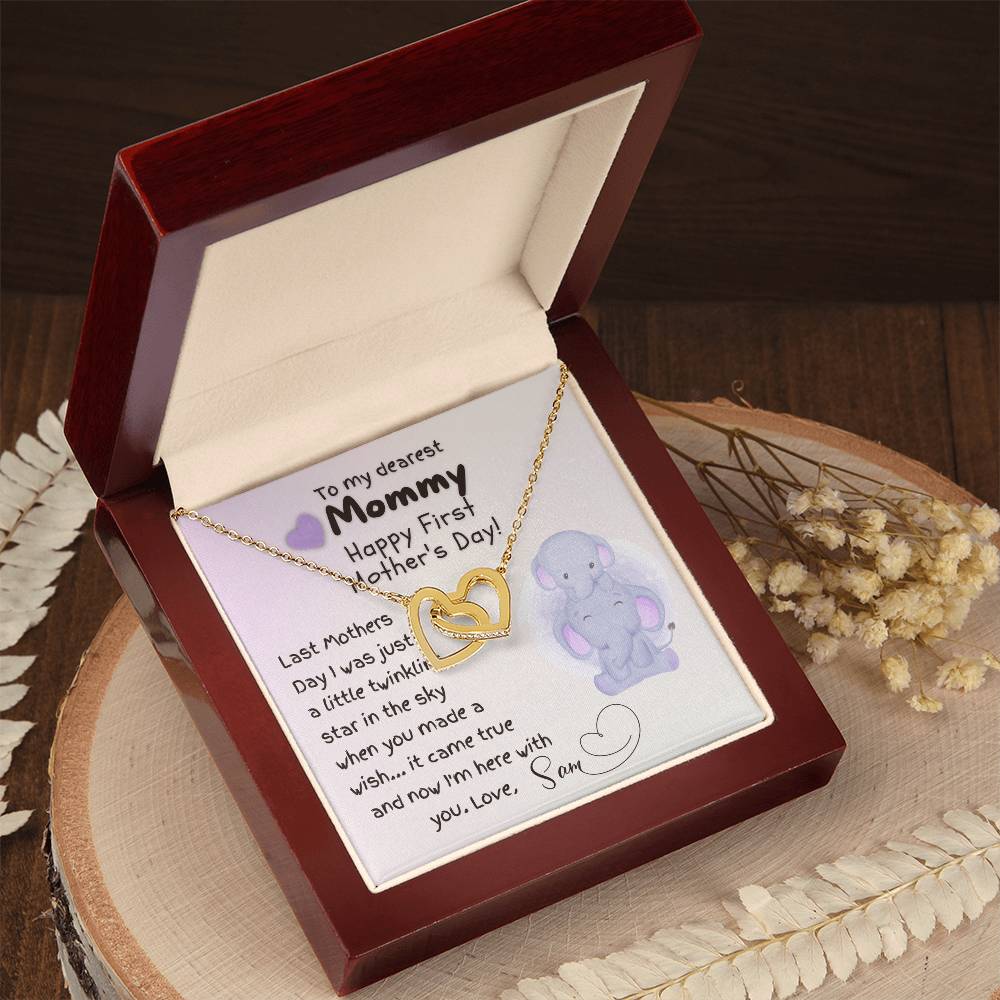 First Mothers Day Gift, To My Mommy necklace from Baby, Personalized Gift to Her