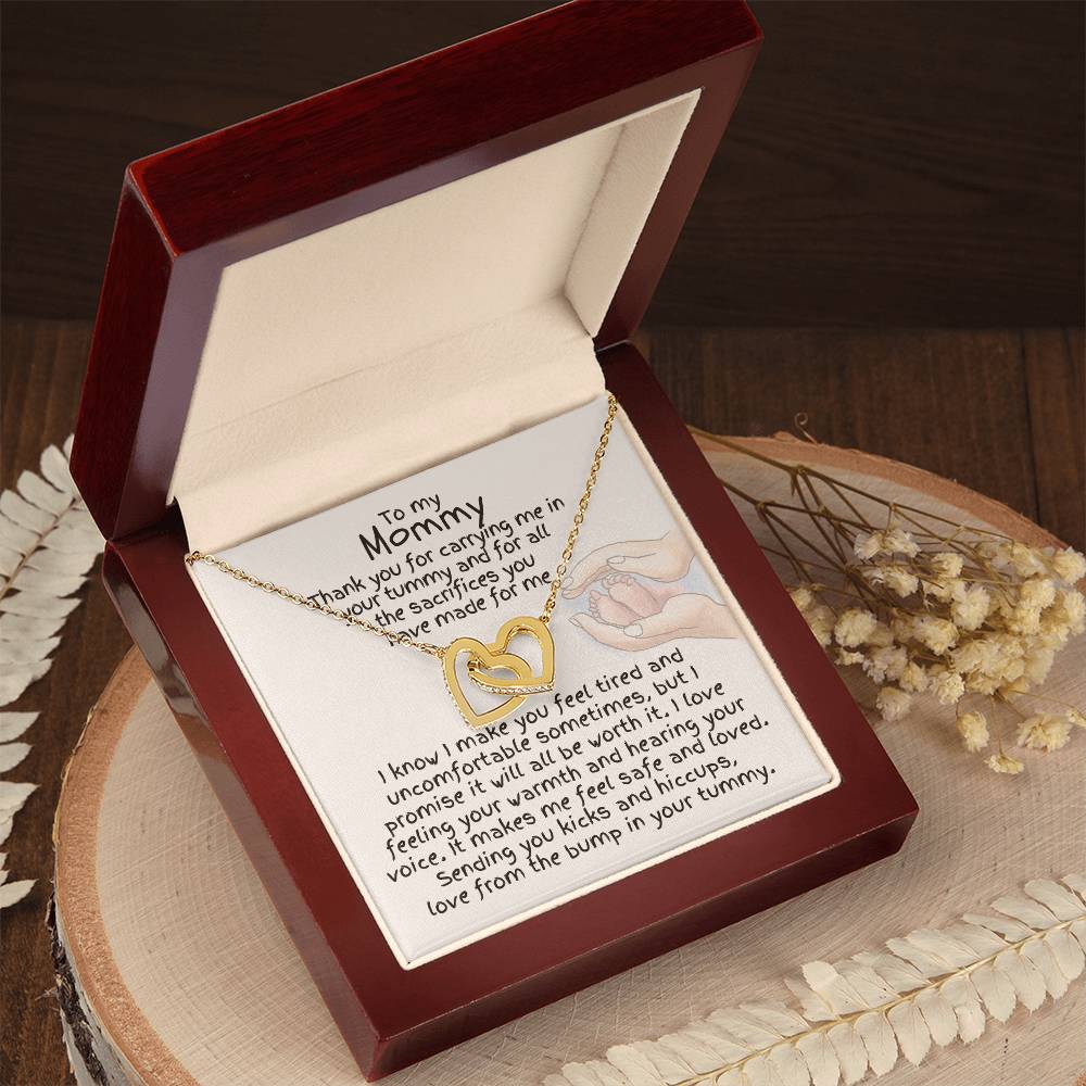 To My Mommy - Interlocking Hearts Necklace
