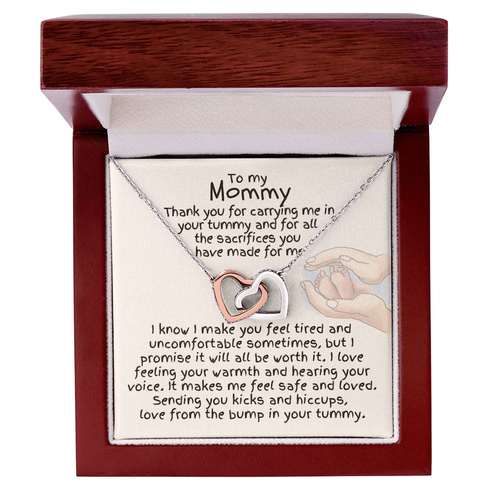 To My Mommy - Interlocking Hearts Necklace