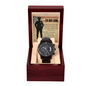 Police Graduation Gift for Son – Hero Card in Wooden Box – Congratulations Message for Police Officer Son – Protector Card Keepsake