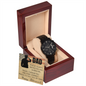 Military Retirement Gift for Dad – Hero Watch with Message Card – Veteran Keepsake in Luxury Box – Gift from Daughter or Son