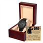 Military Retirement Gift for Dad – Hero Watch with Message Card – Veteran Keepsake in Luxury Box – Gift from Daughter or Son