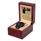 Military Retirement Gift for Dad – Hero Watch with Message Card – Veteran Keepsake in Luxury Box – Gift from Daughter or Son
