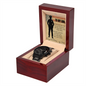 Police Graduation Gift for Son – Hero Card in Wooden Box – Congratulations Message for Police Officer Son – Protector Card Keepsake