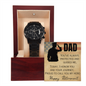 Military Retirement Gift for Dad – Hero Watch with Message Card – Veteran Keepsake in Luxury Box – Gift from Daughter or Son