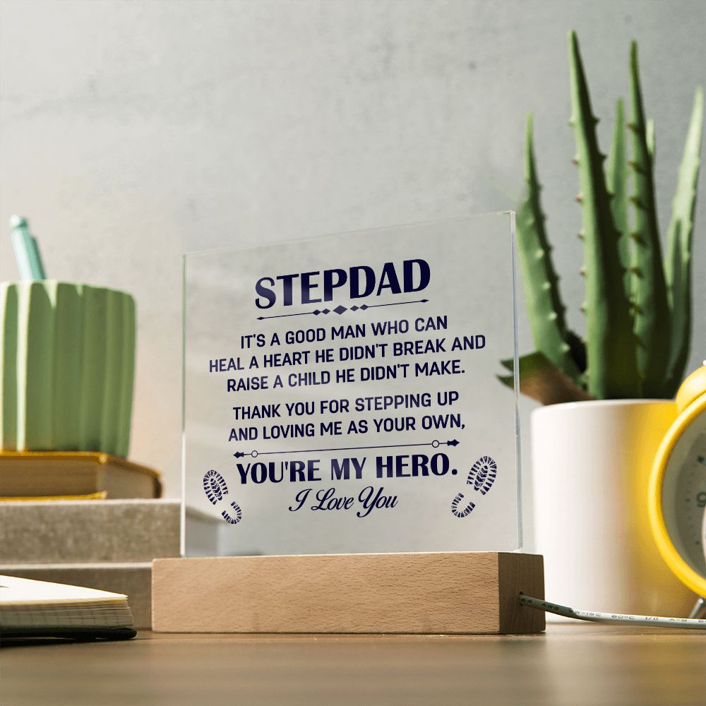 To My Stepdad - Square Acrylic Plaque