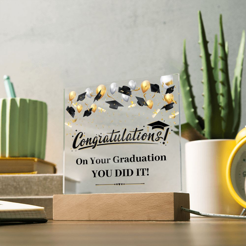 Congratulation On Your Graduation - Square Acrylic Plaque