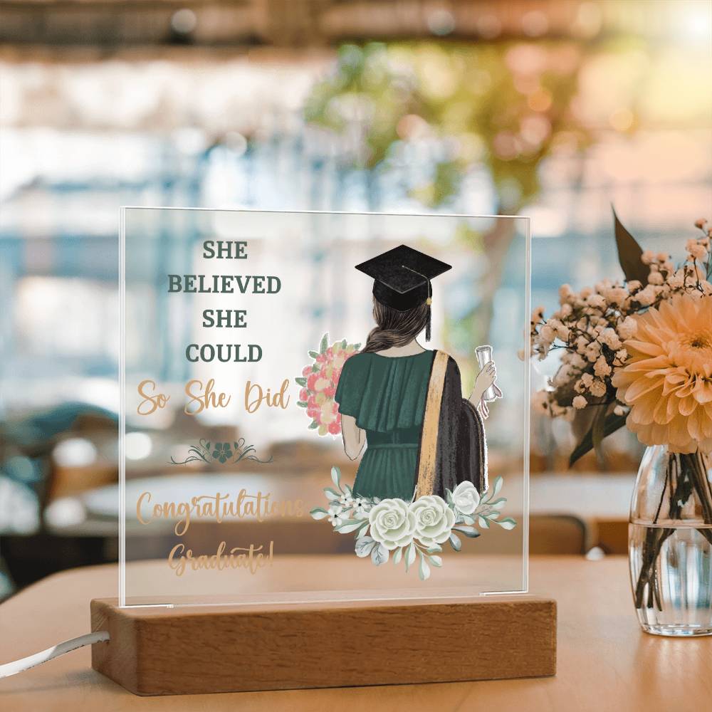 Graduation Gift - Square Acrylic Plaque