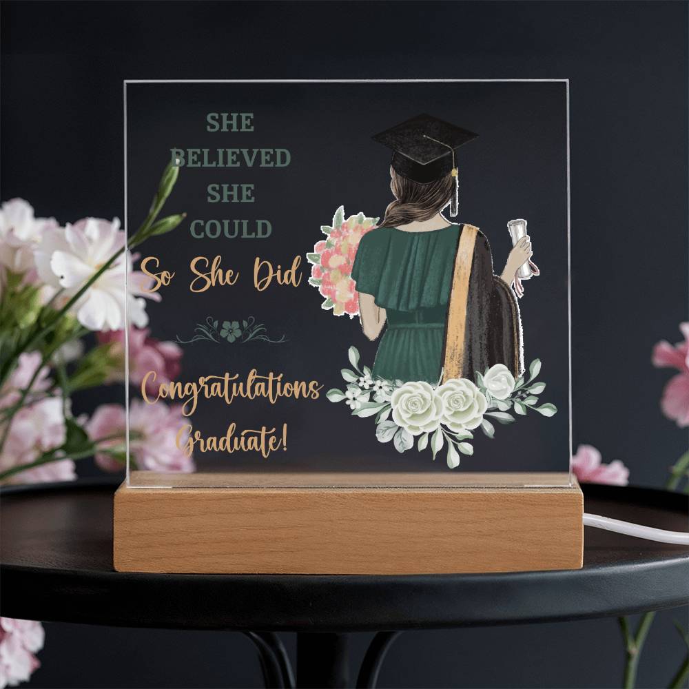 Graduation Gift - Square Acrylic Plaque