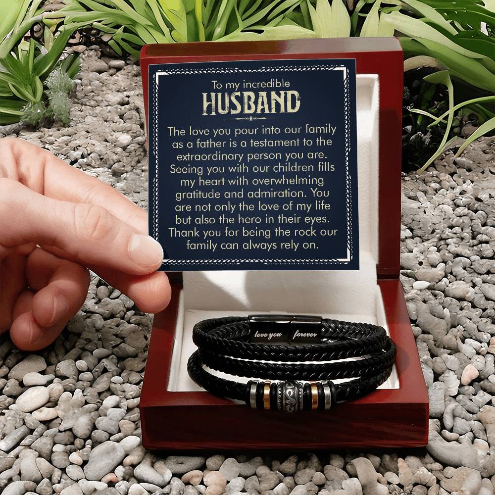 To My Husband - Love You Forever Bracelet