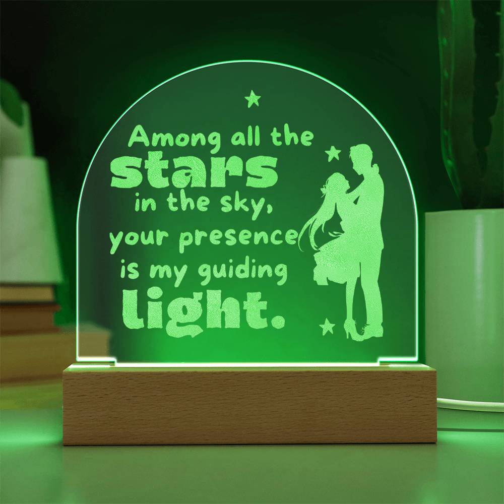 Among All The Stars - Engraved Acrylic Plaque