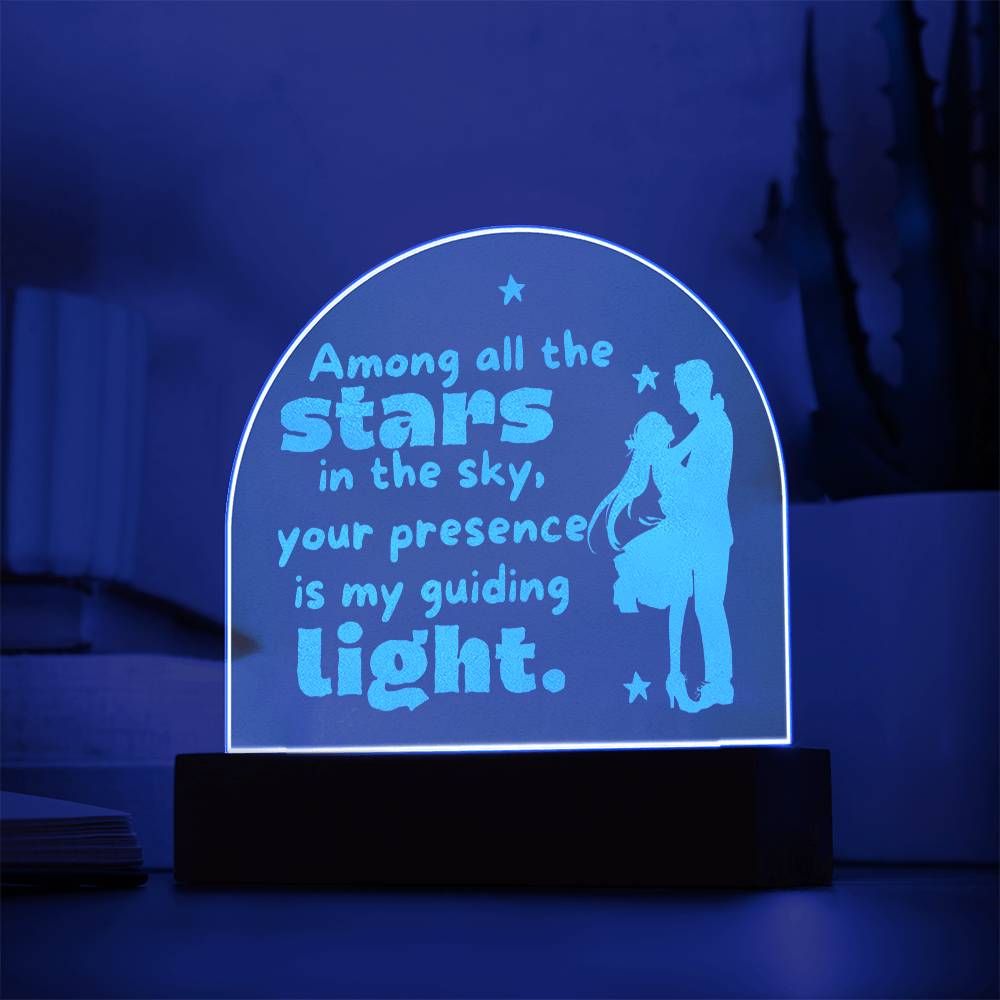Among All The Stars - Engraved Acrylic Plaque
