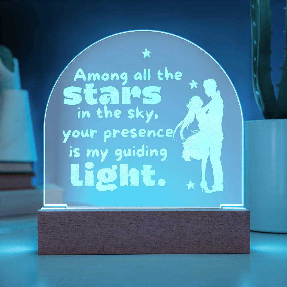Among All The Stars - Engraved Acrylic Plaque
