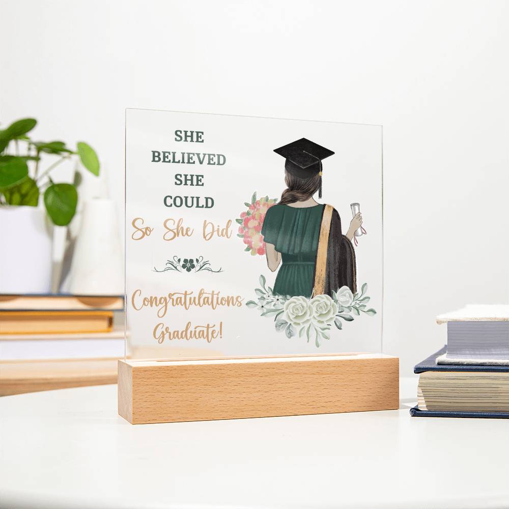 Graduation Gift - Square Acrylic Plaque