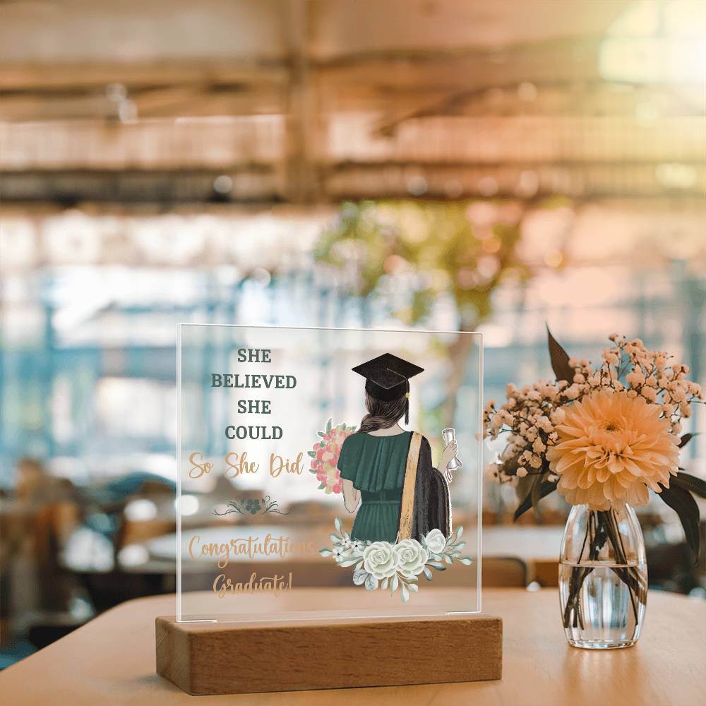 Graduation Gift - Square Acrylic Plaque