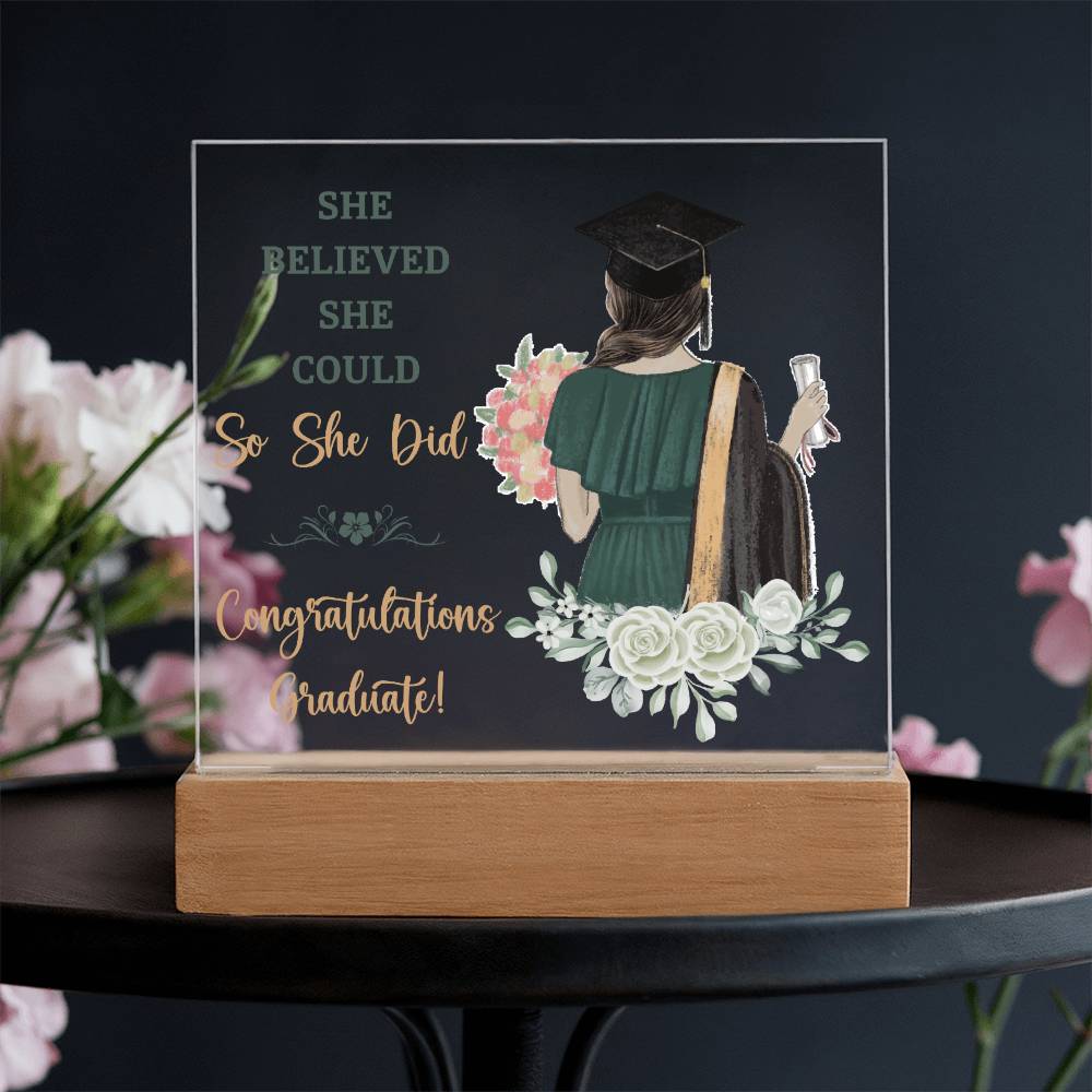 Graduation Gift - Square Acrylic Plaque