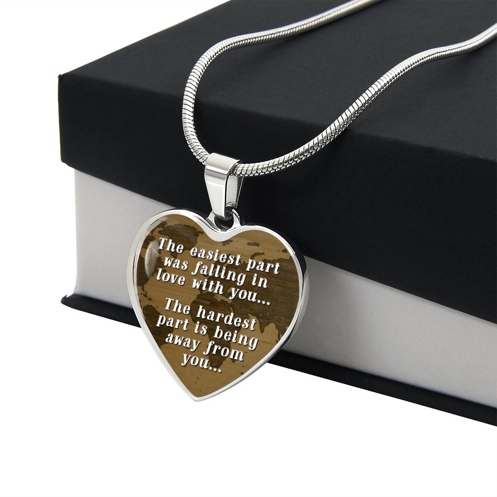 The Easiest Part - Heart Engraved Necklace