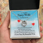 To The Best Navy Wife - Lucky Horseshoe Necklace
