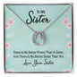 To My Sister - Lucky Horseshoe Necklace