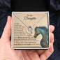 To My Daughter - Lucky Horseshoe Necklace