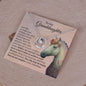 To My Granddaughter - Lucky Horseshoe Necklace