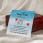 To The Best Navy Wife - Lucky Horseshoe Necklace