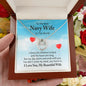 To The Best Navy Wife - Lucky Horseshoe Necklace