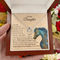 To My Daughter - Lucky Horseshoe Necklace