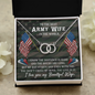 To The Best Army Wife In The World - The Perfect Pair Necklace