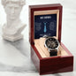 Dad My Hero - Men's Openwork Watch With Card