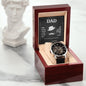 For Dad From Son - Men's Openwork Watch With Card