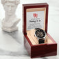 To My Husband to be - Openwork Watch With Card
