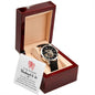 To My Husband to be - Openwork Watch With Card