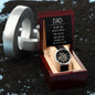 For Dad From Son - Men's Openwork Watch With Card