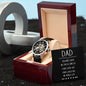 For Dad From Son - Men's Openwork Watch With Card
