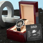 For Dad From Son - Men's Openwork Watch With Card
