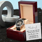 To My Husband - Men's Openwork Watch With Card