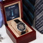 Dad My Hero - Men's Openwork Watch With Card