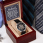 To My Husband - Openwork Watch With Card