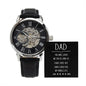 For Dad From Son - Men's Openwork Watch With Card