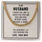 To My Husband - Cuban Link Necklace