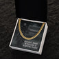 Difficult Roads Often Lead to Beautiful Places - Cuban Link Necklace